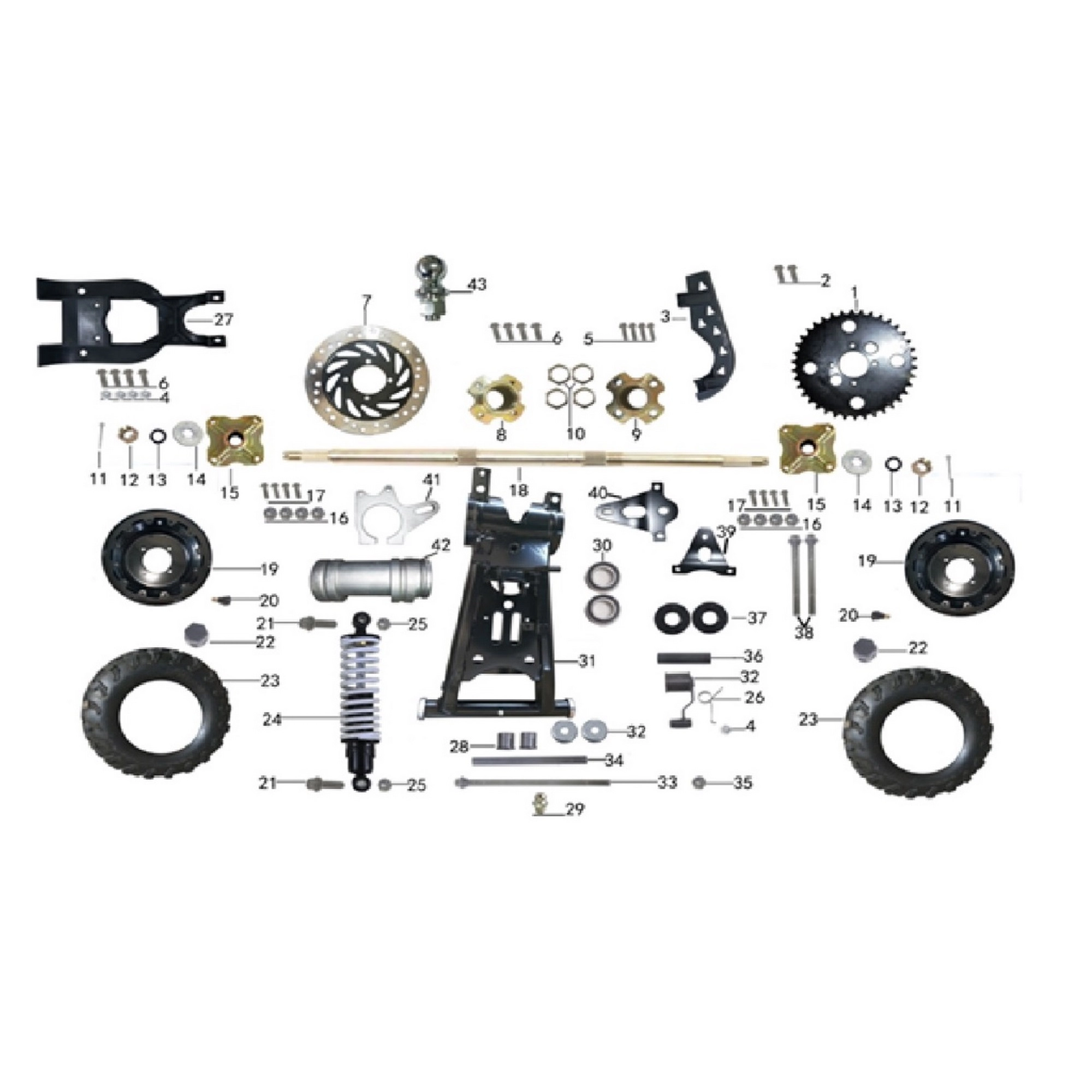KUBA MX 220 ÖN ZİNCİR DİŞLİSİ [HUSSAR220 PRO] #KM 70934